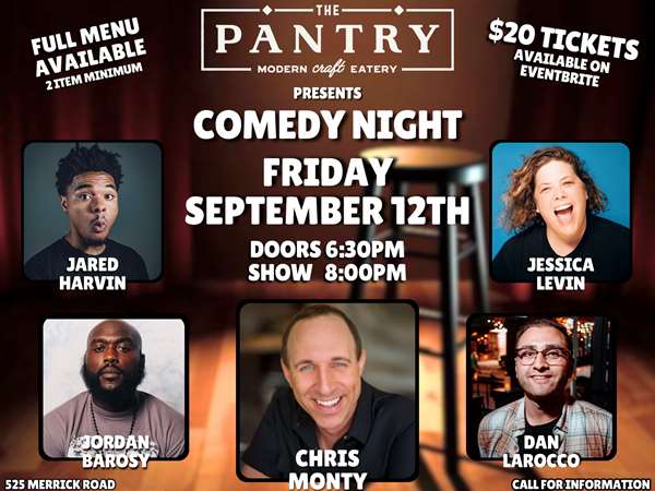 Comedy Night flyer 09-12-2025